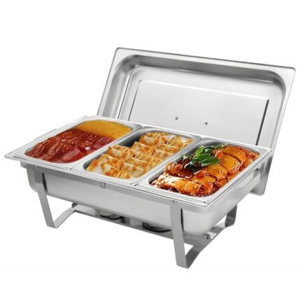 Τριπλό Ανοξείδωτο Ρεσώ Μπεν Μαρί Σερβιρίσματος 9L με Καπάκι